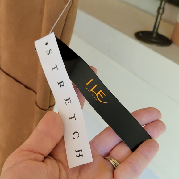 NWT I LE New York AMAZING FAUX  SUEDE DRESS - Picture 6 of 13